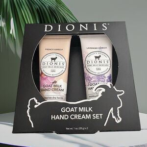 2pc New Dionis Goat Milk Hand Cream Set French Vanilla Lavender Vanilla